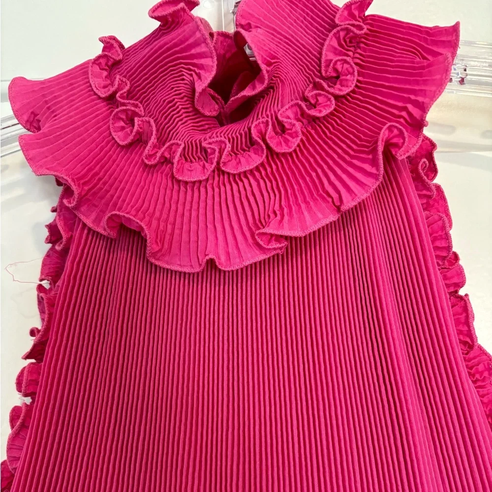 UNGARO Ruffle Dress - Picture 3 of 8